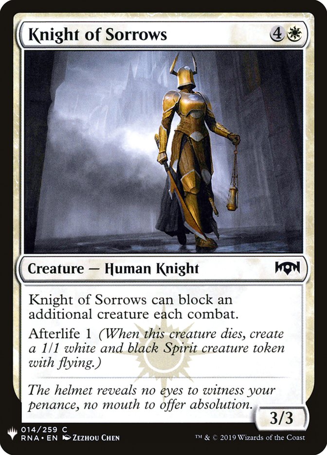 Knight of Sorrows [Mystery Booster] | Gate City Games LLC