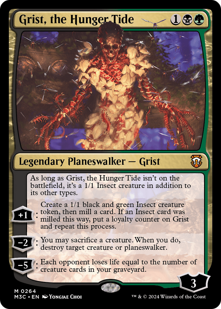 Grist, the Hunger Tide (Ripple Foil) [Modern Horizons 3 Commander] | Gate City Games LLC