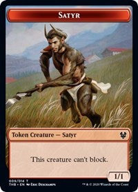 Satyr // Wolf Double-Sided Token [Theros Beyond Death Tokens] | Gate City Games LLC