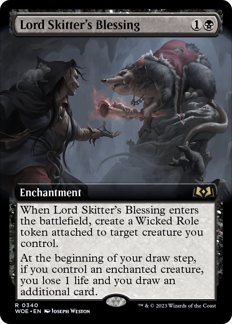 Lord Skitter's Blessing (Extended Art) [Wilds of Eldraine] | Gate City Games LLC