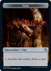 Zombie (005) // Clue Double-Sided Token [Innistrad: Midnight Hunt Tokens] | Gate City Games LLC