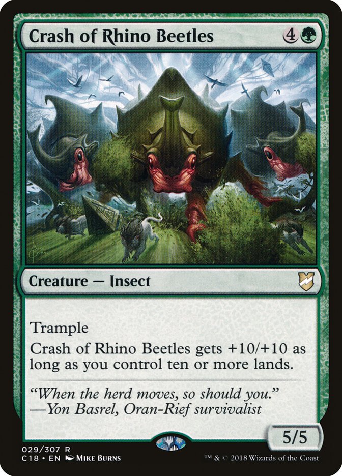 Crash of Rhino Beetles [Commander 2018] | Gate City Games LLC