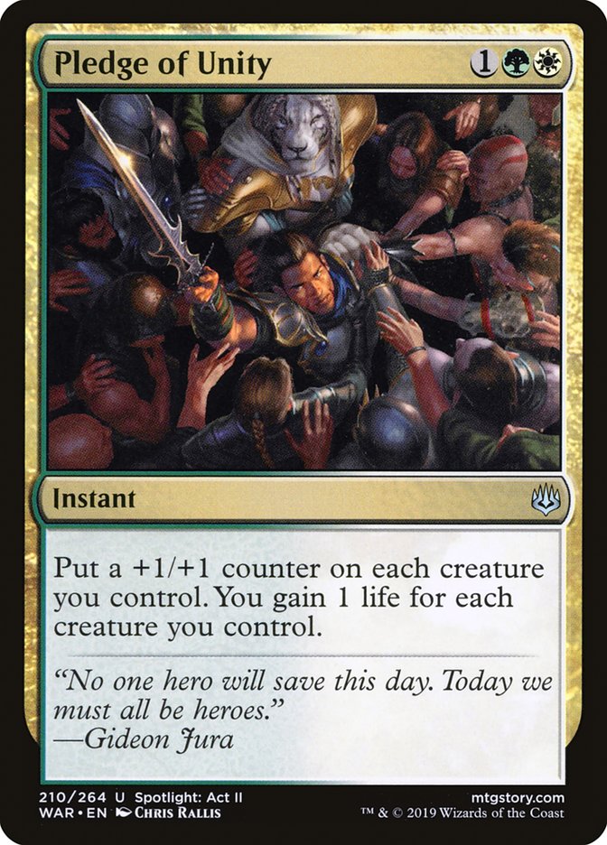 Pledge of Unity [War of the Spark] | Gate City Games LLC