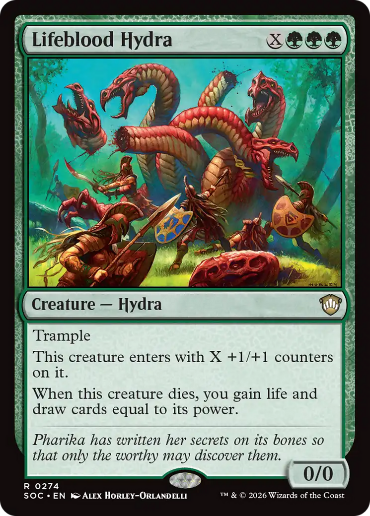 Lifeblood Hydra [Secrets of Strixhaven Commander] | Gate City Games LLC