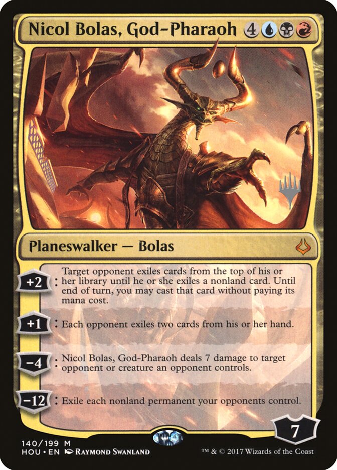 Nicol Bolas, God-Pharaoh (Promo Pack) [Hour of Devastation Promos] | Gate City Games LLC