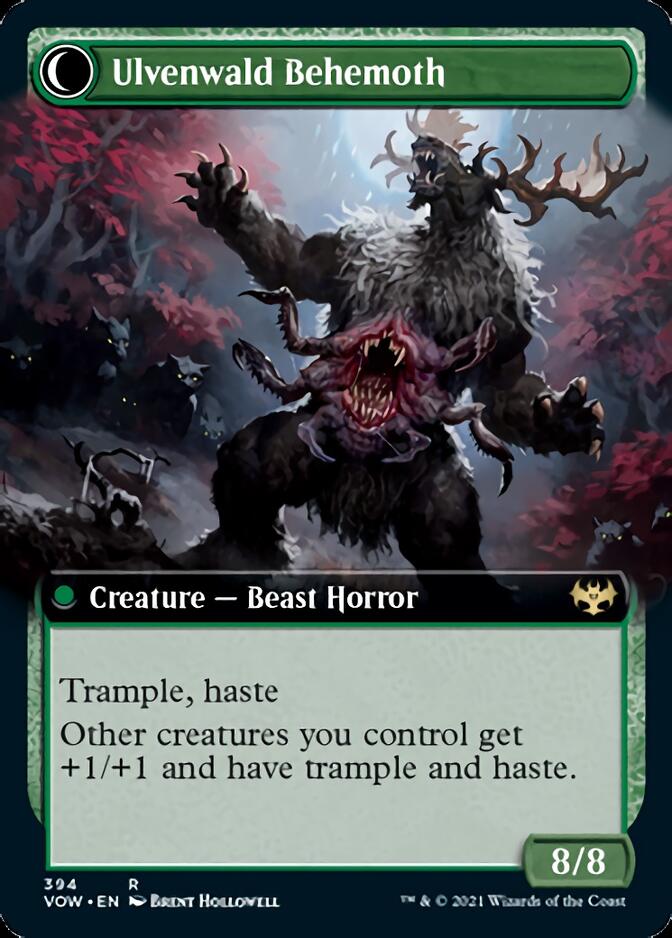 Ulvenwald Oddity // Ulvenwald Behemoth (Extended Art) [Innistrad: Crimson Vow] | Gate City Games LLC