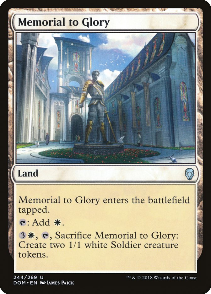 Memorial to Glory [Dominaria] | Gate City Games LLC