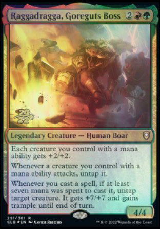 Raggadragga, Goreguts Boss [Commander Legends: Battle for Baldur's Gate Prerelease Promos] | Gate City Games LLC