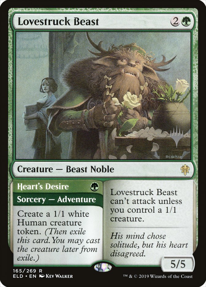Lovestruck Beast // Heart's Desire (Promo Pack) [Throne of Eldraine Promos] | Gate City Games LLC