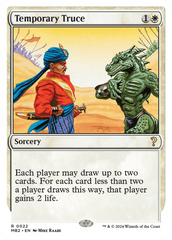 Temporary Truce (White Border) [Mystery Booster 2] | Gate City Games LLC