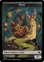 Snail // Thundertrap Trainer Double-Sided Token [Bloomburrow Tokens] | Gate City Games LLC