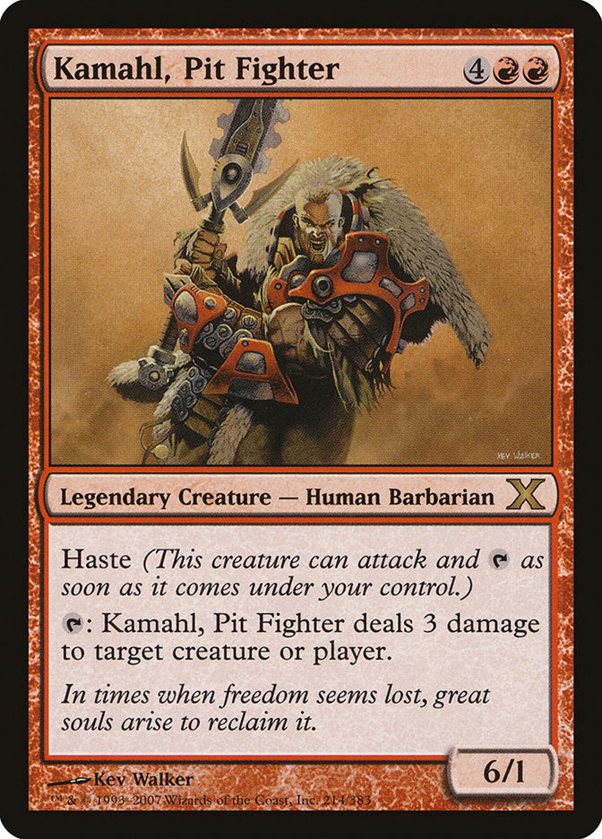 Kamahl, Pit Fighter [Tenth Edition] | Gate City Games LLC