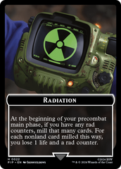 Radiation // Warrior Double-Sided Token [Fallout Tokens] | Gate City Games LLC