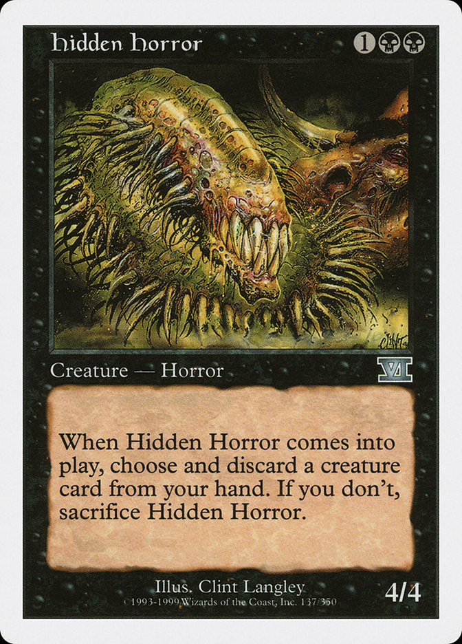 Hidden Horror [Classic Sixth Edition] | Gate City Games LLC