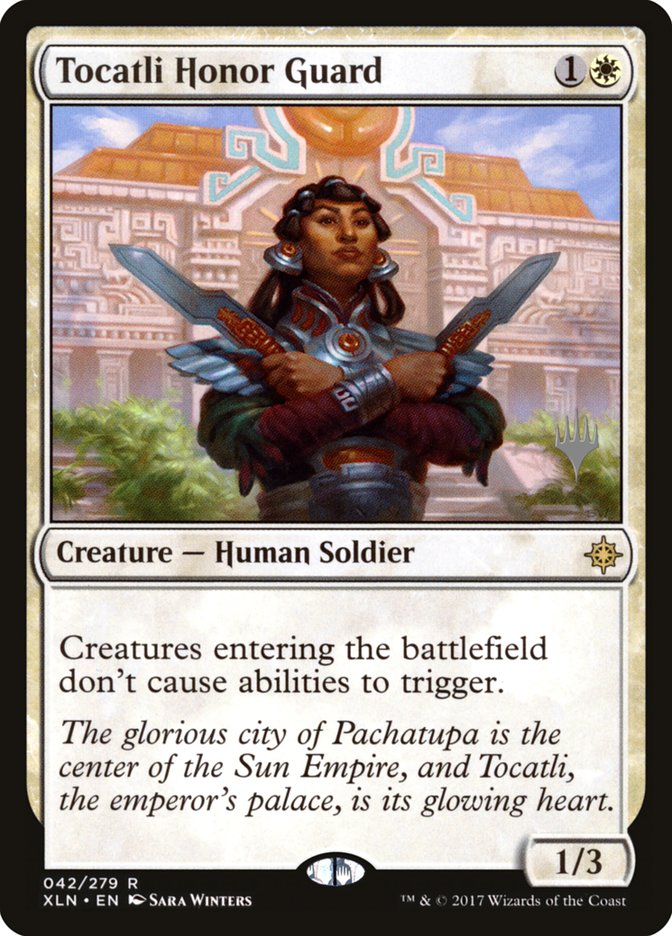 Tocatli Honor Guard (Promo Pack) [Ixalan Promos] | Gate City Games LLC