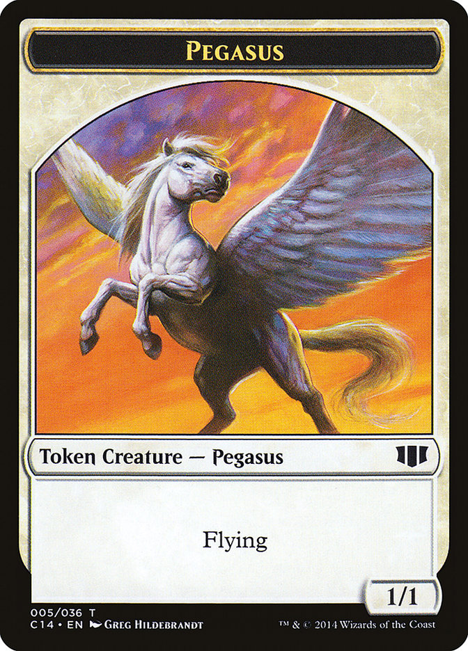 Kor Soldier // Pegasus Double-Sided Token [Commander 2014 Tokens] | Gate City Games LLC