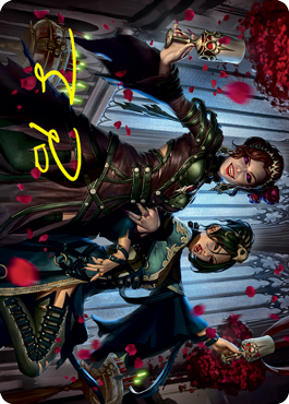 Falkenrath Celebrants 2 Art Card (Gold-Stamped Signature) [Innistrad: Crimson Vow Art Series] | Gate City Games LLC