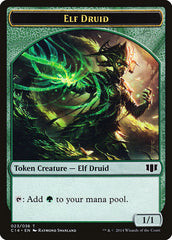Elf Druid // Beast (020/036) Double-Sided Token [Commander 2014 Tokens] | Gate City Games LLC