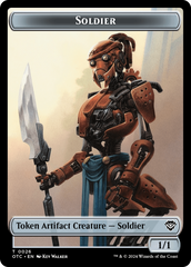 Drake // Soldier (0026) Double-Sided Token [Outlaws of Thunder Junction Commander Tokens] | Gate City Games LLC