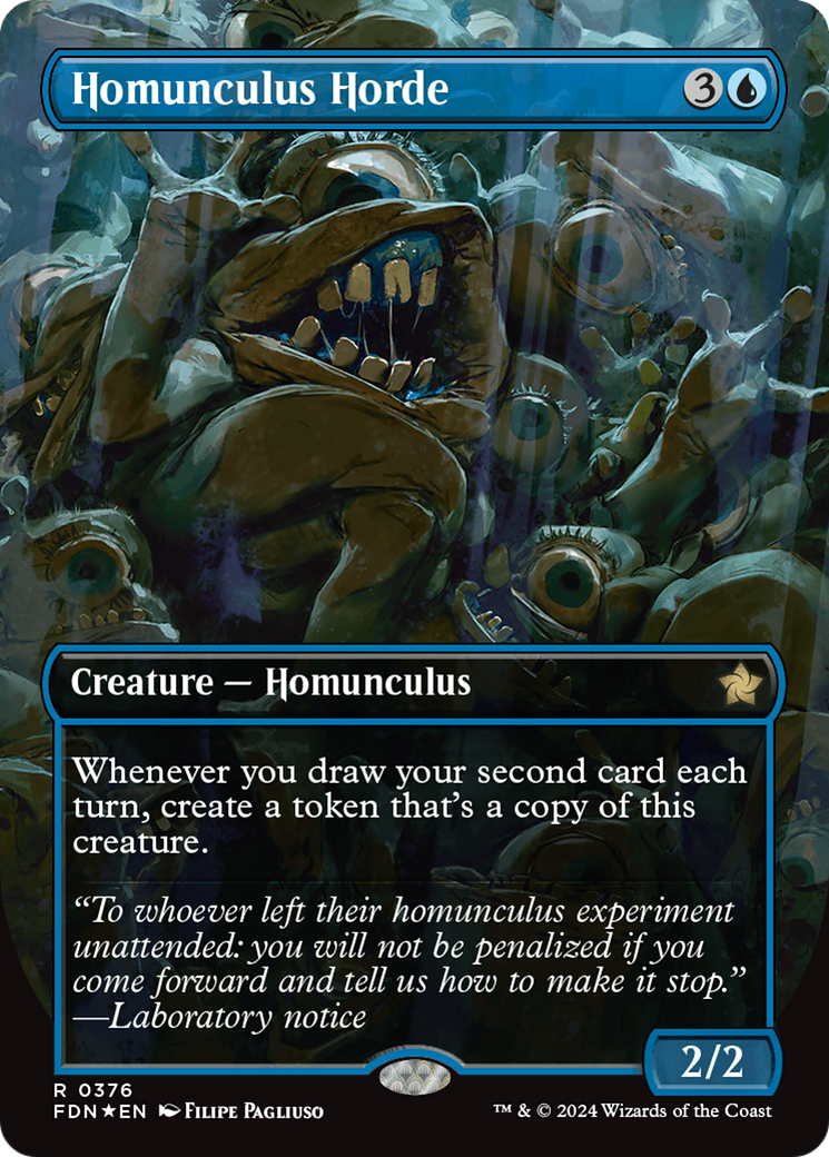 Homunculus Horde (Borderless) (Mana Foil) [Foundations] | Gate City Games LLC