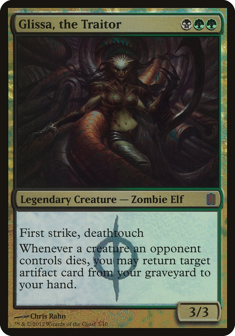 Glissa, the Traitor (Oversized) [Commander's Arsenal Oversized] | Gate City Games LLC