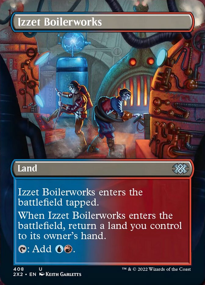Izzet Boilerworks (Borderless Alternate Art) [Double Masters 2022] | Gate City Games LLC
