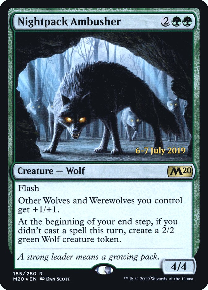 Nightpack Ambusher [Core Set 2020 Prerelease Promos] | Gate City Games LLC