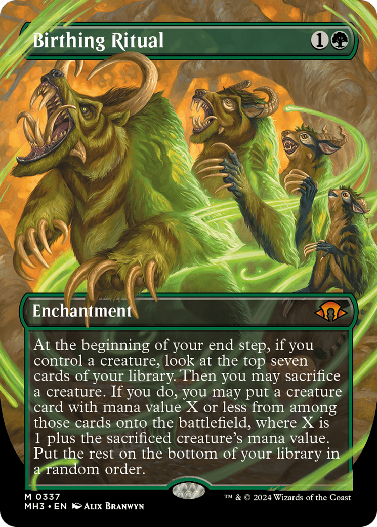 Birthing Ritual (Borderless) [Modern Horizons 3] | Gate City Games LLC