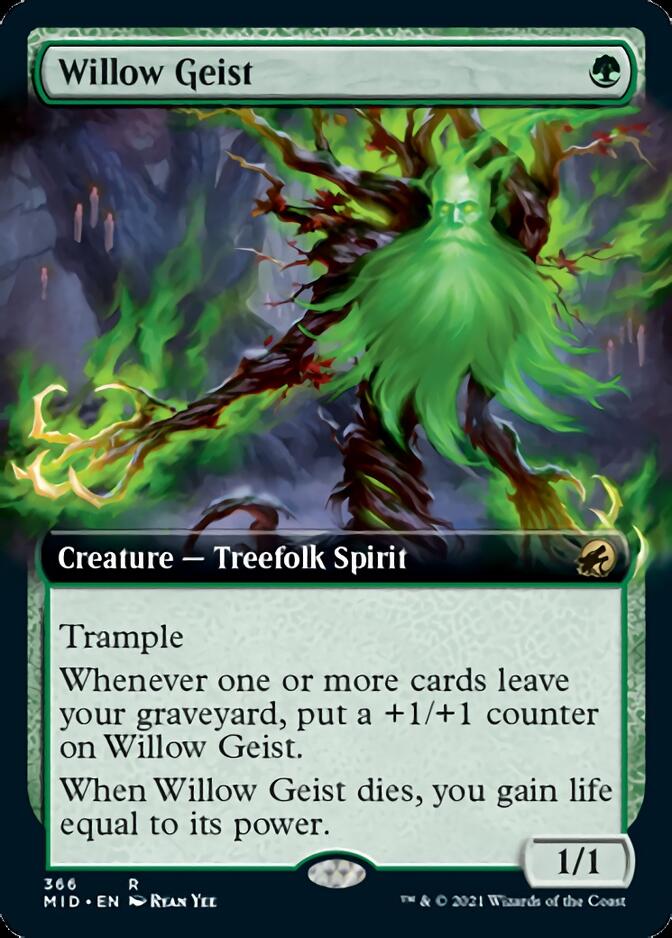 Willow Geist (Extended Art) [Innistrad: Midnight Hunt] | Gate City Games LLC