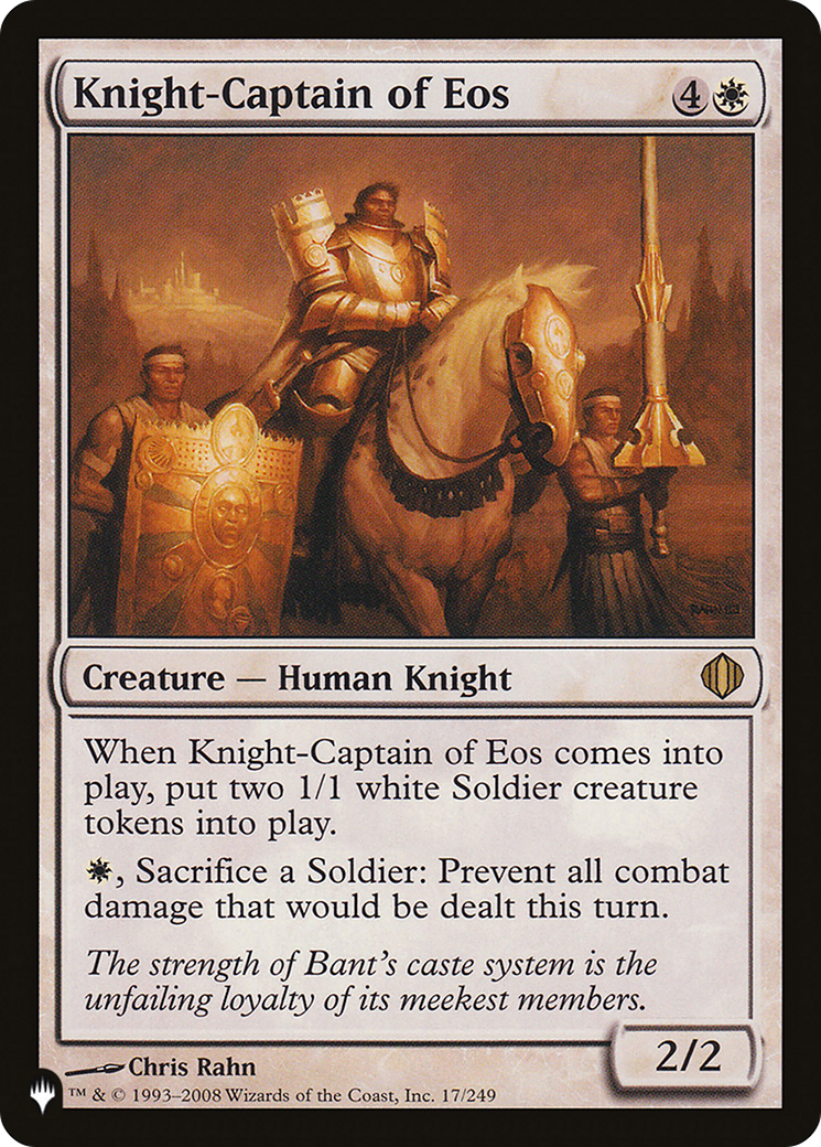 Knight-Captain of Eos [The List] | Gate City Games LLC