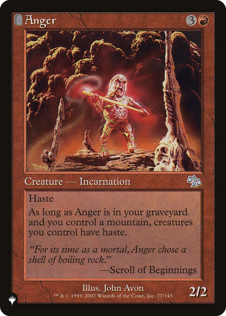 Anger (JUD) [The List Reprints] | Gate City Games LLC