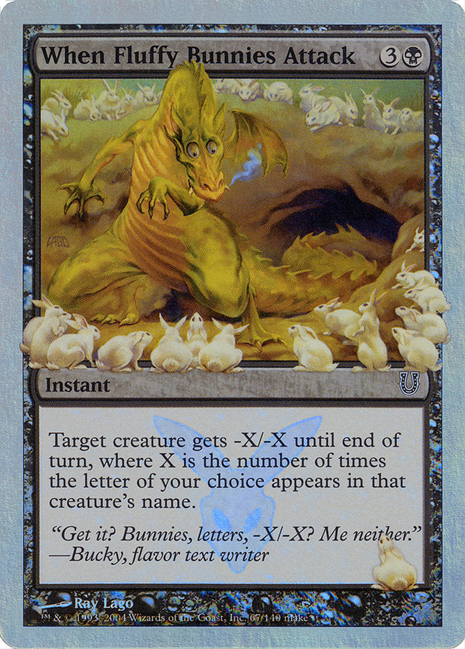 When Fluffy Bunnies Attack (Alternate Foil) [Unhinged] | Gate City Games LLC