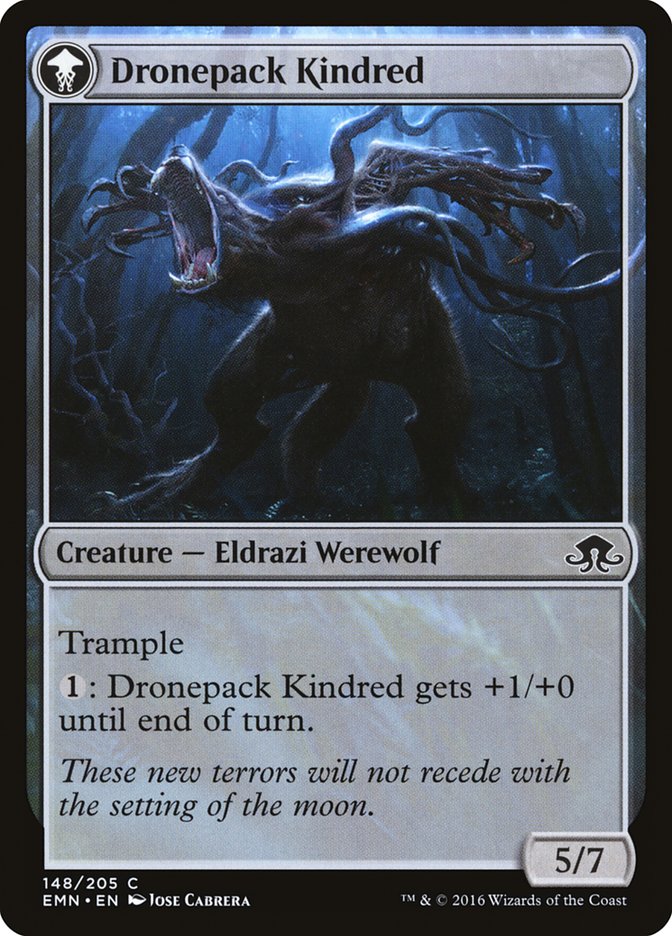 Vildin-Pack Outcast // Dronepack Kindred [Eldritch Moon] | Gate City Games LLC