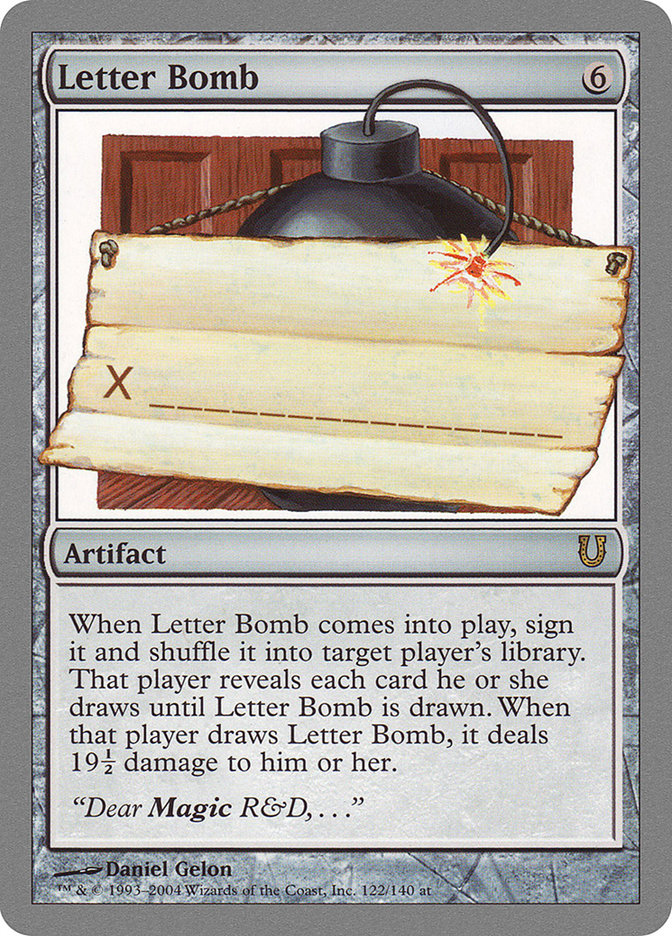 Letter Bomb [Unhinged] | Gate City Games LLC