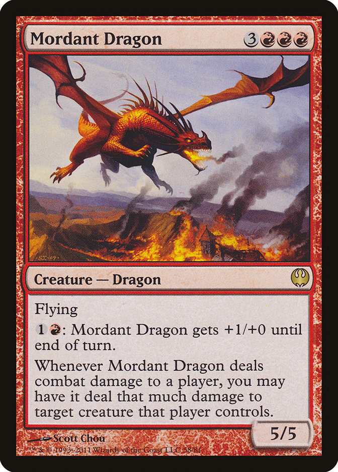 Mordant Dragon [Duel Decks: Knights vs. Dragons] | Gate City Games LLC