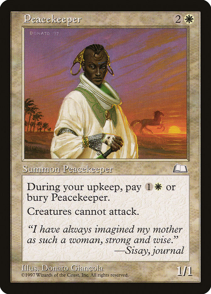Peacekeeper [Weatherlight] | Gate City Games LLC
