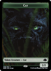 Goblin // Cat (008) Double-Sided Token [Dominaria Remastered Tokens] | Gate City Games LLC