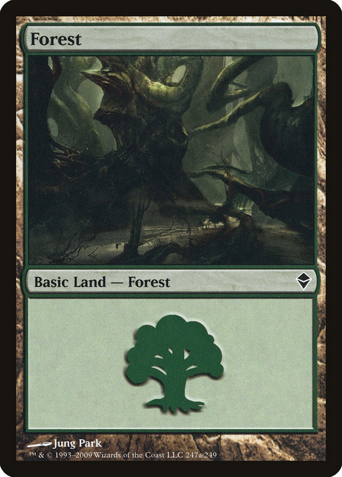Forest (247a) [Zendikar] | Gate City Games LLC