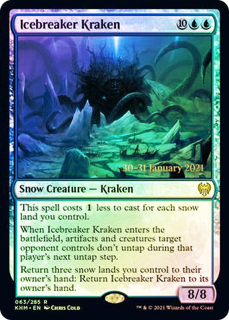 Icebreaker Kraken [Kaldheim Prerelease Promos] | Gate City Games LLC
