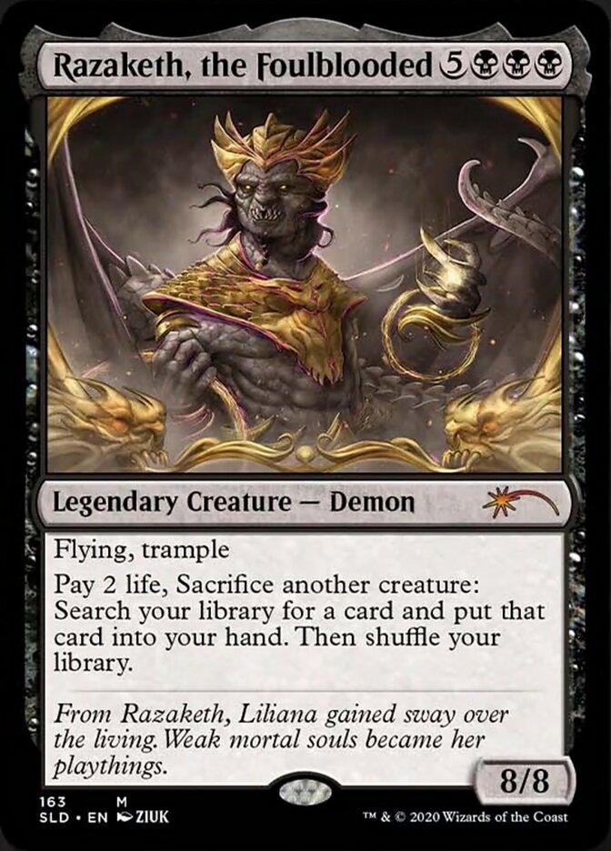 Razaketh, the Foulblooded (Foil Etched) [Secret Lair Drop Series] | Gate City Games LLC