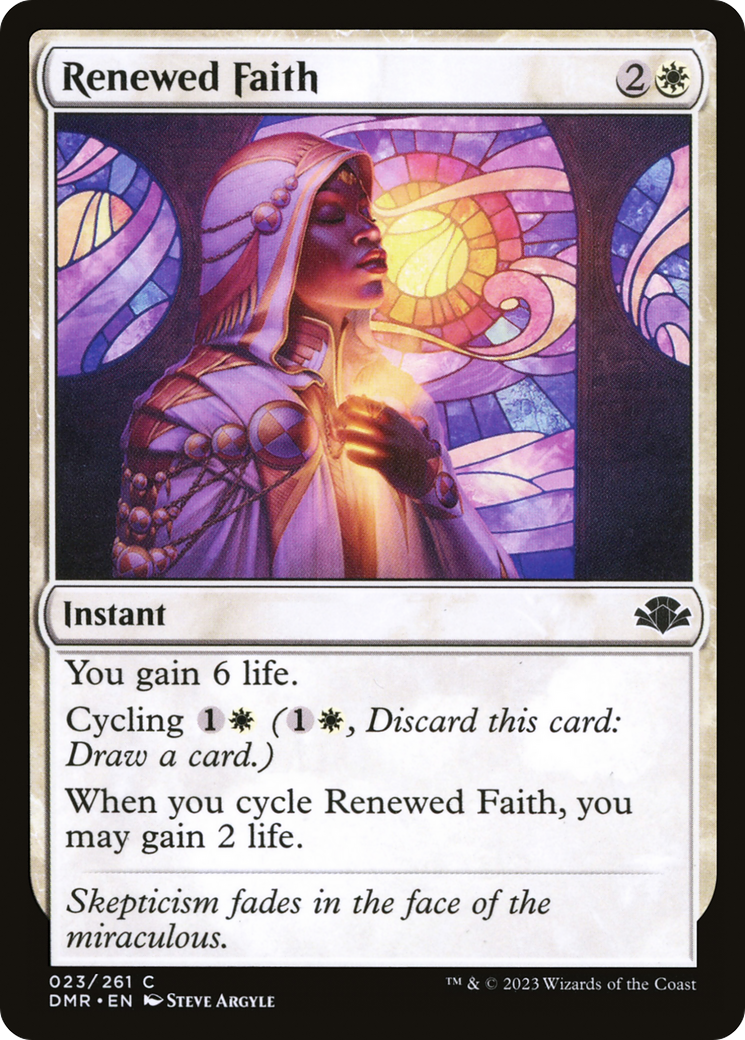 Renewed Faith [Dominaria Remastered] | Gate City Games LLC