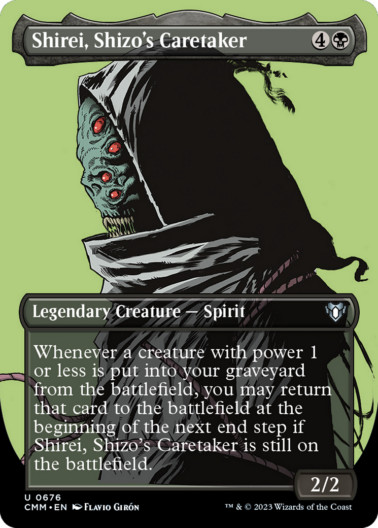 Shirei, Shizo's Caretaker (Borderless Profile) [Commander Masters] | Gate City Games LLC
