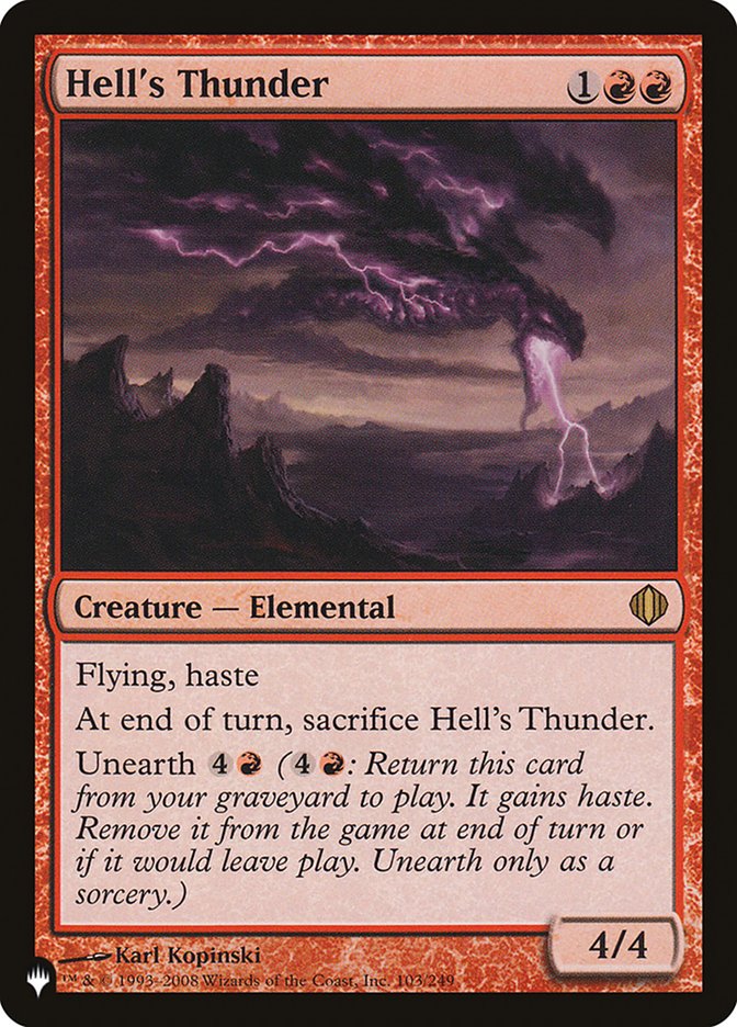 Hell's Thunder [The List] | Gate City Games LLC