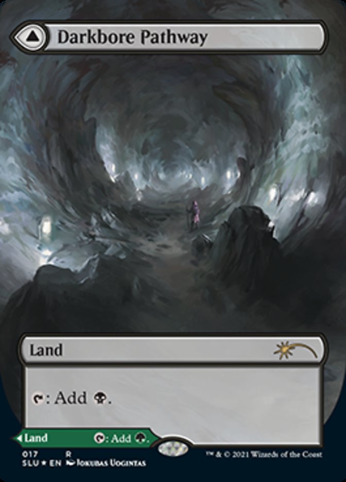Darkbore Pathway // Slitherbore Pathway (Borderless) [Secret Lair: Ultimate Edition 2] | Gate City Games LLC
