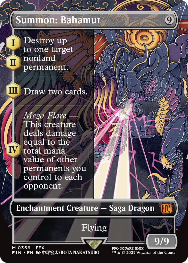 Summon: Bahamut (Borderless) [FINAL FANTASY] | Gate City Games LLC