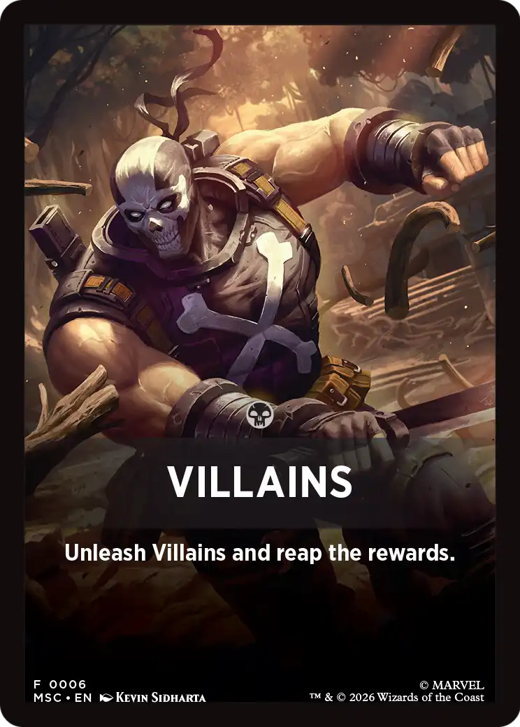 Villains Theme Card [Marvel Super Heroes Commander] | Gate City Games LLC