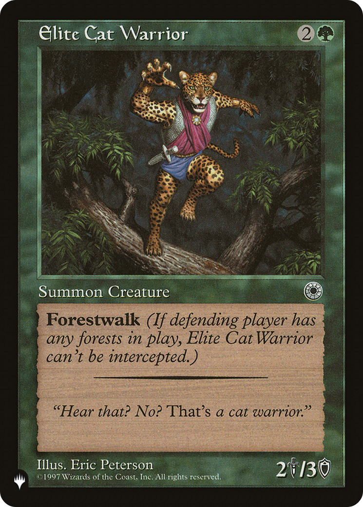 Elite Cat Warrior (Flavor Text) [The List Reprints] | Gate City Games LLC