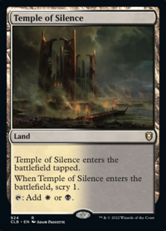 Temple of Silence [Commander Legends: Battle for Baldur's Gate] | Gate City Games LLC
