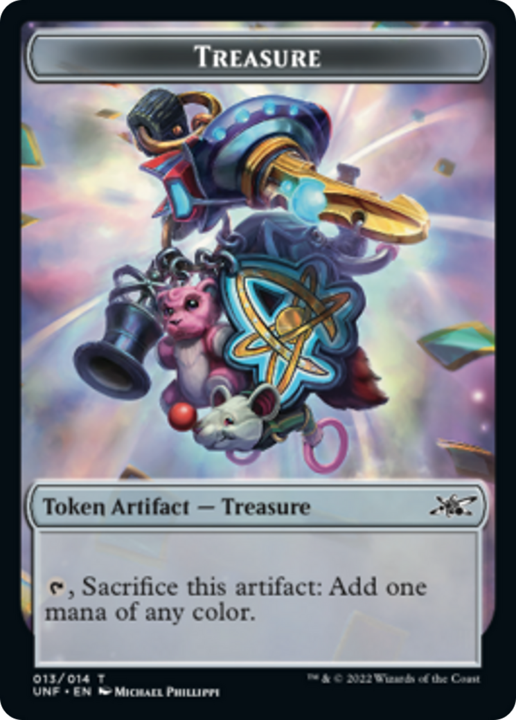 Squirrel // Treasure (013) Double-Sided Token [Unfinity Tokens] | Gate City Games LLC