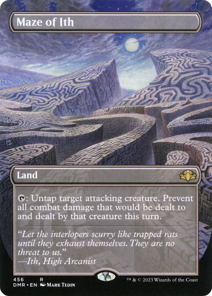 Maze of Ith (Borderless Alternate Art) [Dominaria Remastered] | Gate City Games LLC